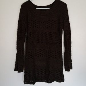 BCBG Maxazira black sweater large